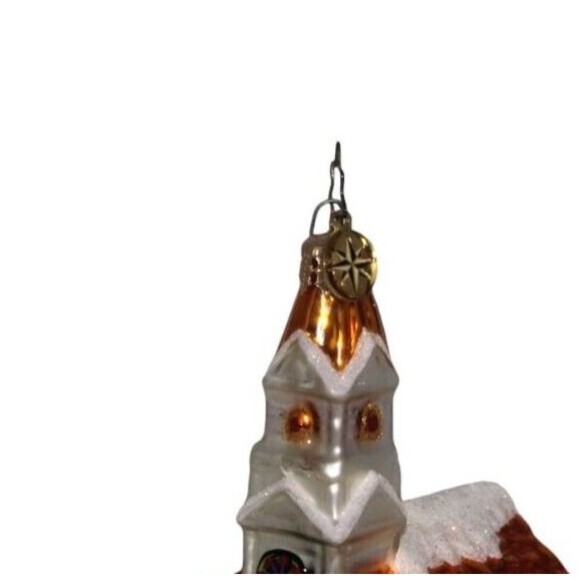 Christopher Radko Chapel Church Blown Glass Ornament EUC - Picture 6 of 8